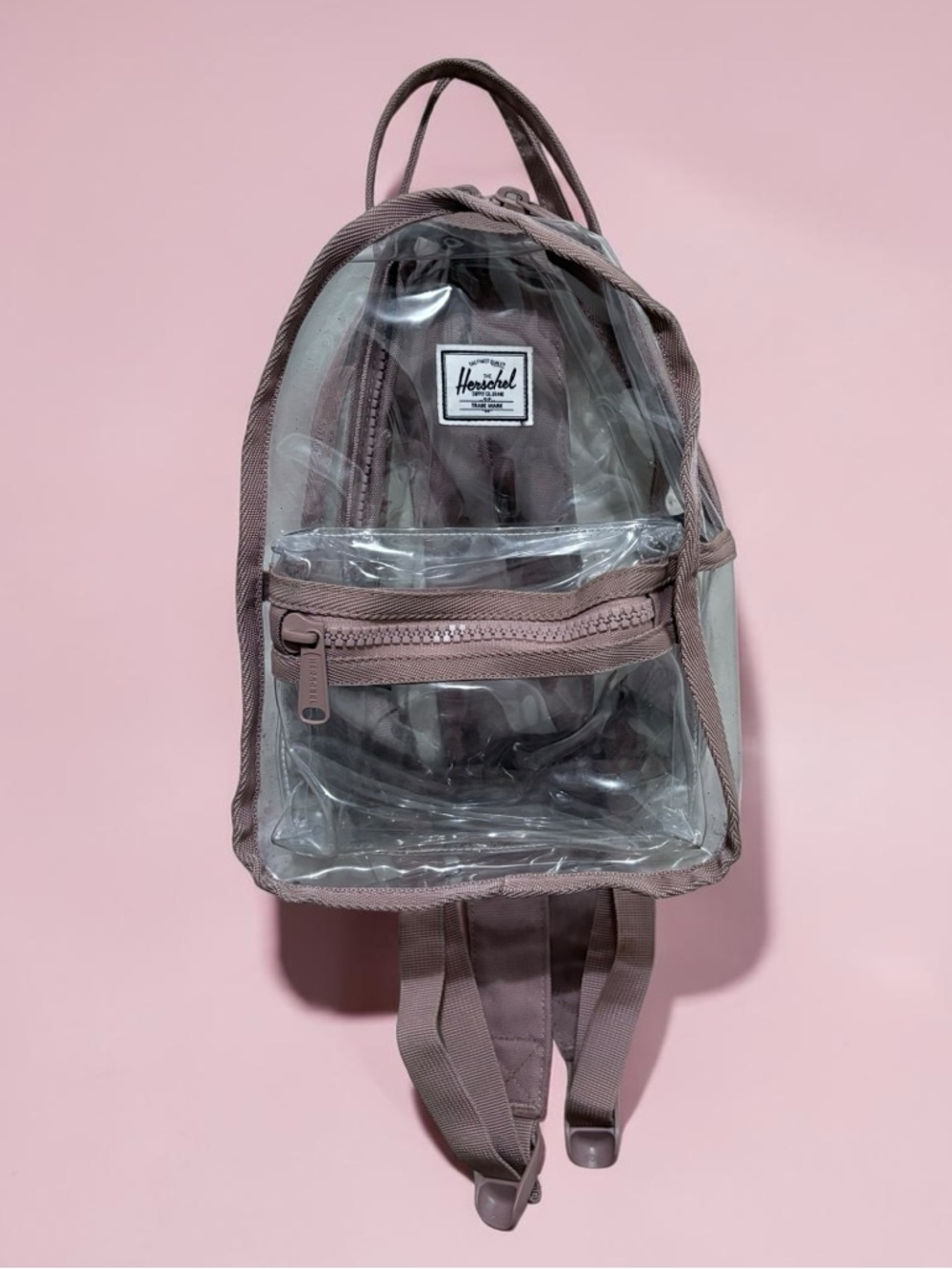 Herschel Supply Company • Clear Nova Mini Backpack • Ash Rose/ Clear •